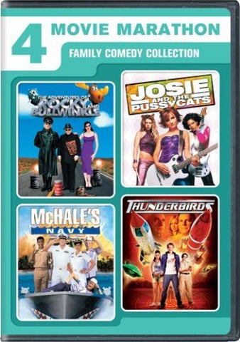 4 Movie Marathon: Family Comedy Collection DVD Adventures of Rocky & Bullwinkle -
