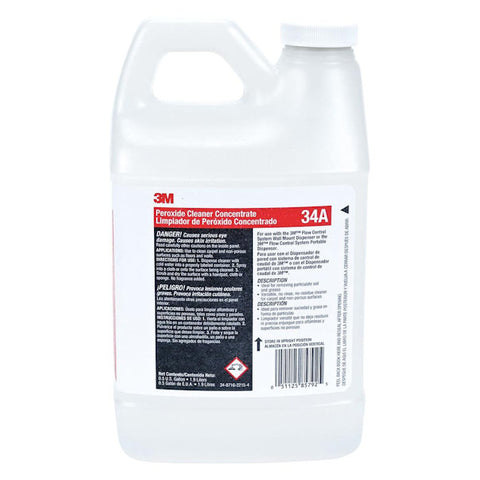 3M Peroxide Cleaner Concentrate 34A, 0.5 Gallon, 4/Case -