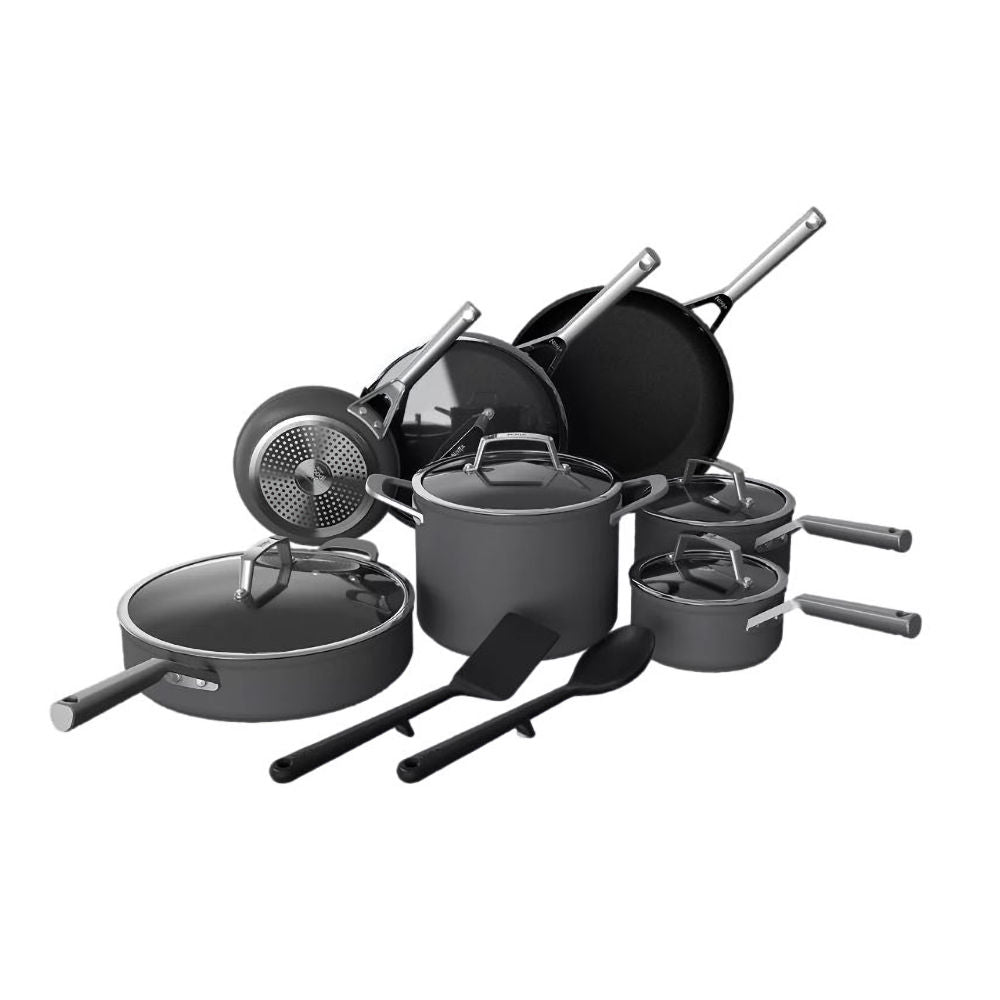 Ninja Foodi Premium 12-Piece Non-Stick Cookware Set, Black