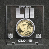 Philadelphia Eagles Super Bowl LII Champs Gold Coin Etched Acrylic -