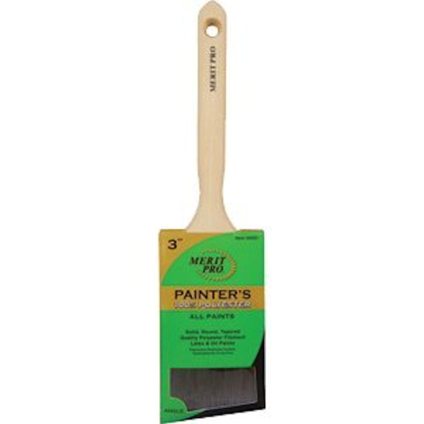 MERIT PRO 00351 3" Painter's Professional Angle Sash Brush -