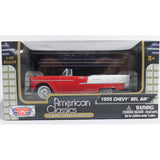 Motormax 1:43 Scale Diecast 1955 Chevy Bel Air -RED -