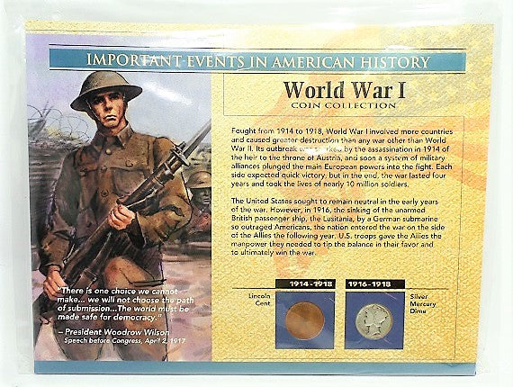 Important Events in American History War I Coin Collection -