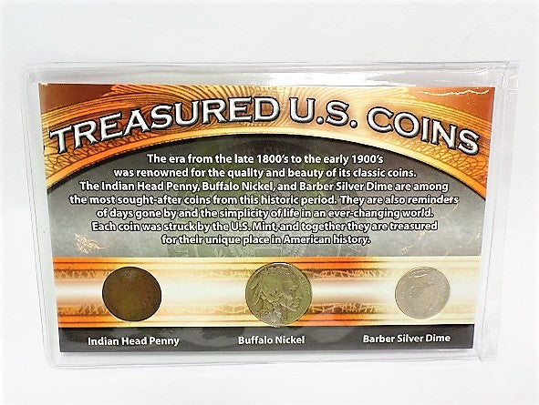 First Commemorative Mint Treasured U.S. Coins (Penny, Nickel & Dime) -