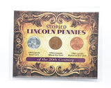 United States Coinage Historic Lincoln Pennies of The 20th Century Set -