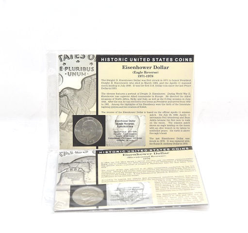 The Morgan Mint Historical United States Coins Eisenhower Dollars (1971 to 1978) -