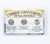 First Commemorative Mint Three Centuries of U.S. Nickels (1800'S,1900'S, 2000'S) -