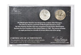 First Commemorative Mint Last Washington 1964 & 1998 Quarters -