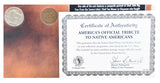 The Morgan Mint Tribute To Native Americans 1925 Nickel 1903 Penny & 1970 Stamp -