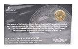 First Commemorative Mint 24K Gold Plated Standing Liberty Quarter 1916 to 1930 -