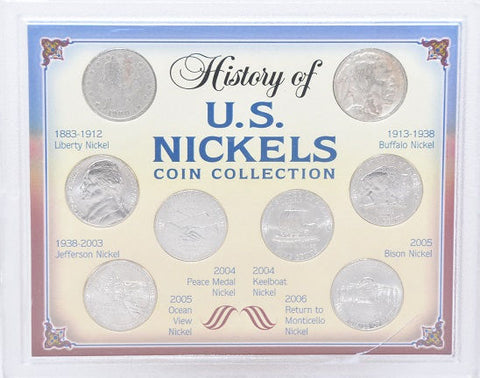 United State Mint History Of U.S. Nickels Coin Collection 1912-2006 -