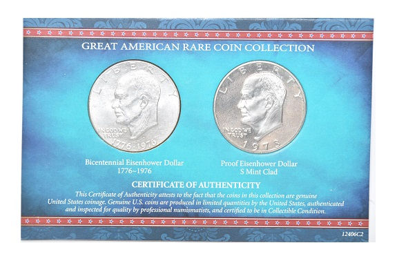Great American Rare Coin Bicentennial Eisenhower Dollar 1776-1976 -