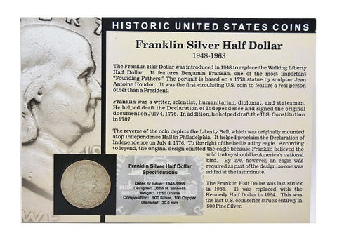 The Morgan mint Franklin Silver Half Dollar 1948-63 Delaware State Quarter 1999 -