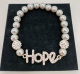 Wholesale Lot of Women's Hope, Love & Faith Pearl Bracelet Sets, 36 Sets -