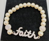 Wholesale Lot of Women's Hope, Love & Faith Pearl Bracelet Sets, 36 Sets -