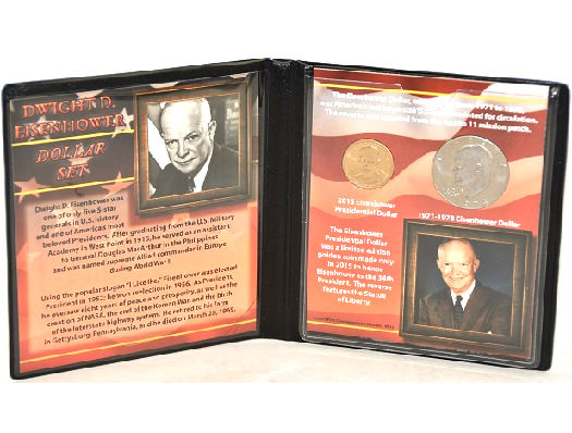First Commemorative Mint 2015 Eisenhower Presidential  & 1971 -1978 Dollars -