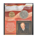 First Commemorative Mint 2015 Eisenhower Presidential  & 1971 -1978 Dollars -
