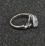 Lot of 100 Sets of Women's Solitaire Pear Shaped Sparkling Clear CZ Pendant -