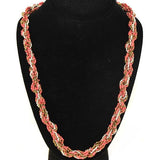 Lot of 25 Sets of Women's Handmade Long Braided Necklace & Bracelet -