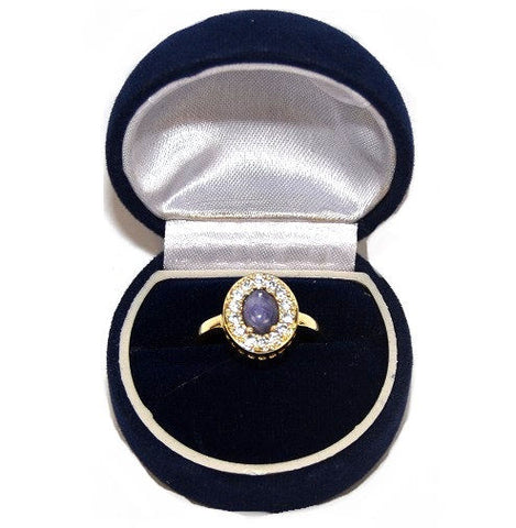Lot of 75 Pieces Women's Tanzanite Oval Ring Size 9 -