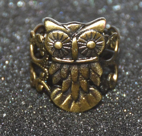Lot of 158 Pieces of Women's Owl Adjustable Ring -