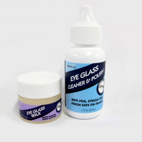 Kleenway Eye Glass Cleaner & Polish with Eye Glass Wax -