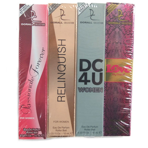 Dorall Collection Sampler Eau De Parfum Rollerball Set of 4 -