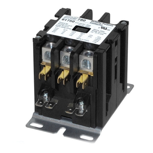 MARS 61750 3-Pole Box Lug Type Definite Purpose Contractor, 30FLA -