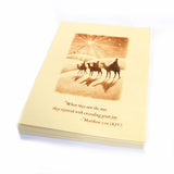 Holiday Wishes Wise Men Following Star Religious Christmas Card - Set of 18 -