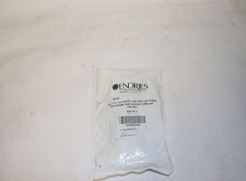 Endries International EB706 5/8-11 x 1-1/2 Grade 5 Hex Head Cap Screw, 8 Pack -
