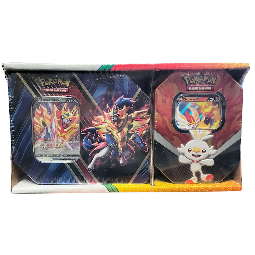 Pokemon Legends of Galar Zamazenta V/ Cinderace V Combo Tin Pokemon Legends of Galar Zamazenta V/ Cinderace V Combo Tin
