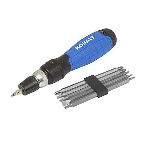 Kobalt Kobalt Ql3 Quick Load 10-In-1 Ratcheting Screwdriver, 7.5" long -