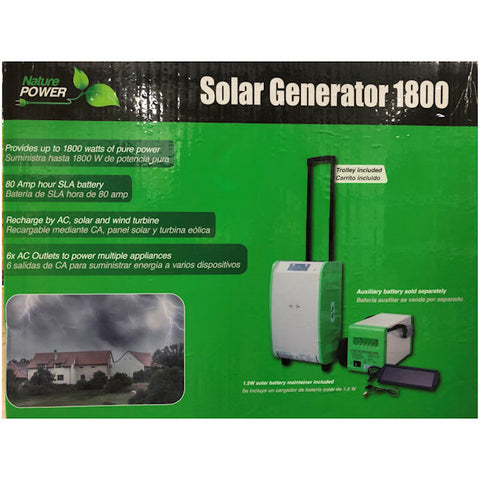 Nature Power Pak 1800-Watt Portable Solar Generator Starter Kit -
