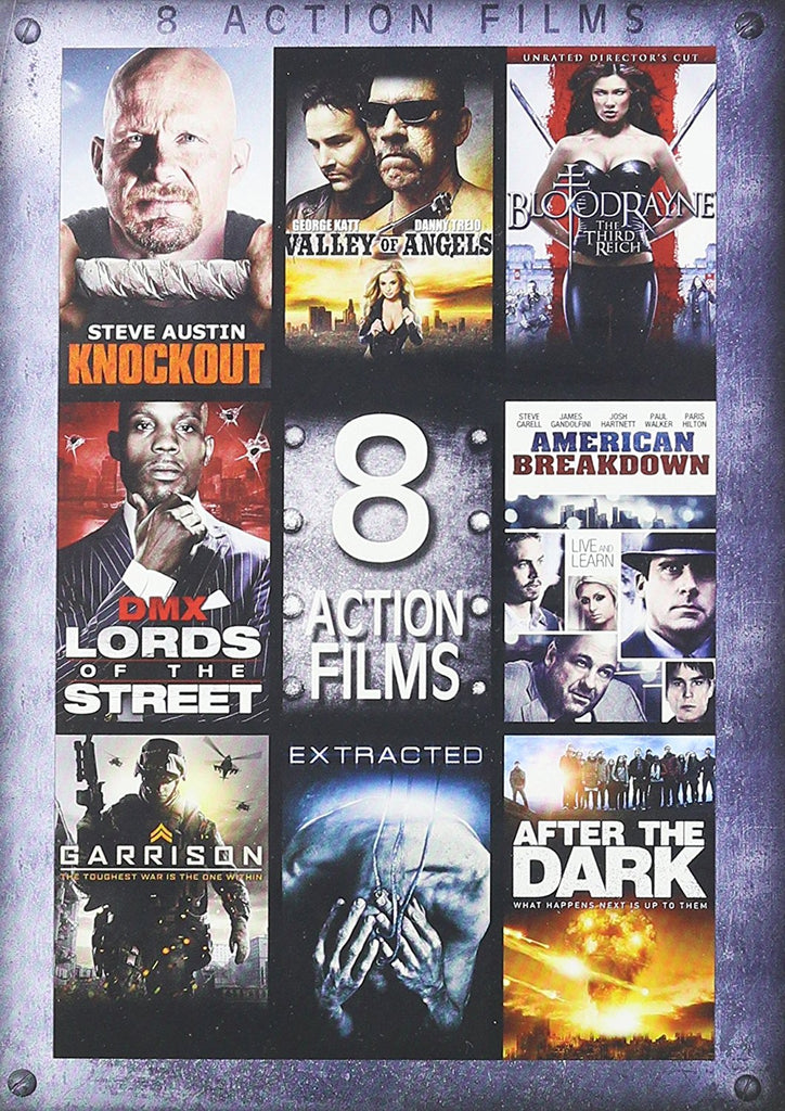 8 Action Films Collection DVD Box Set Paul Walker, Josh Hartnett -