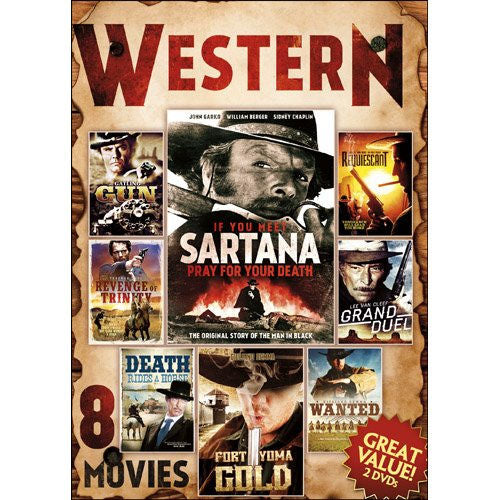 8-Movie Western V.8 DVD Klaus Kinski, William Berger, Mark Damon -