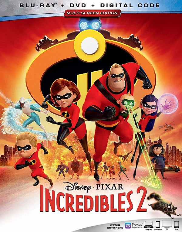 Incredibles 2 Blu-ray+ DVD Craig T. Nelson -