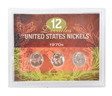 American Coin Treasure 12 Decades of United States 1970S Nickels -