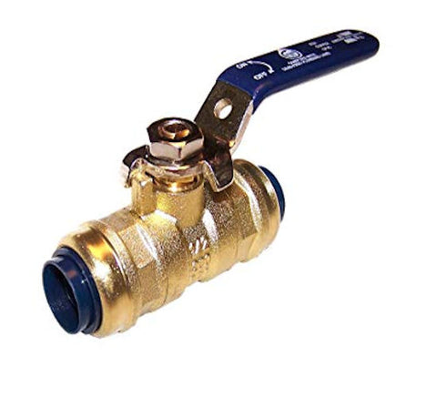 American Valve 1" Push-fit Lead Free Ball Valve -