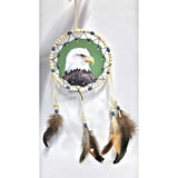 Eagle & Wolf Beaded Dream Catcher with Feathers, Set of 2 -