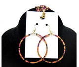 Women's Natural Beauty 24" Beaded Necklace & Earring Set, Lot of 200 -