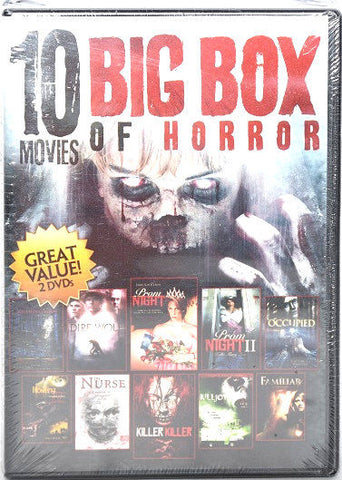Big Box of Horror 10 Movies DVD Jamie Lee Curtis, Leslie Nielson -