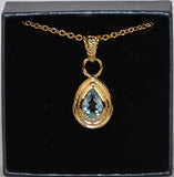 Lot of 176 Pieces of Women's Genuine Blue Topaz Pendant & Necklace -