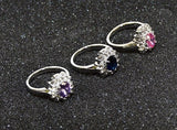 Lot of 105 Sets Women's Bold Starburst CZ 3 Pieces Rings # 9 -