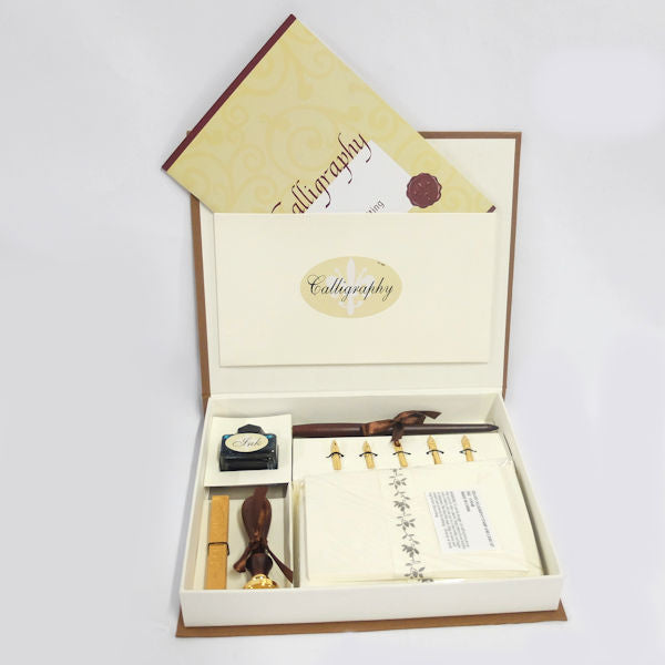 Deluxe Calligraphy Stamp and Card Set -
