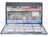 First Commemorative Mint 1942-1946 World War II Coin & Stamp Set -