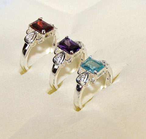 Lot of 91 Sets Women's CZ Wardrobe Set of 3 Rings # 7 -