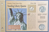 U.S. Mint 1979 -1981 Susan B. Anthony Dollar & 1916-1930 Liberty Quarter -