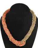 Lot of 48 Sets of 2 Pieces Women's Fabulous Dual Colored Bead Necklace -