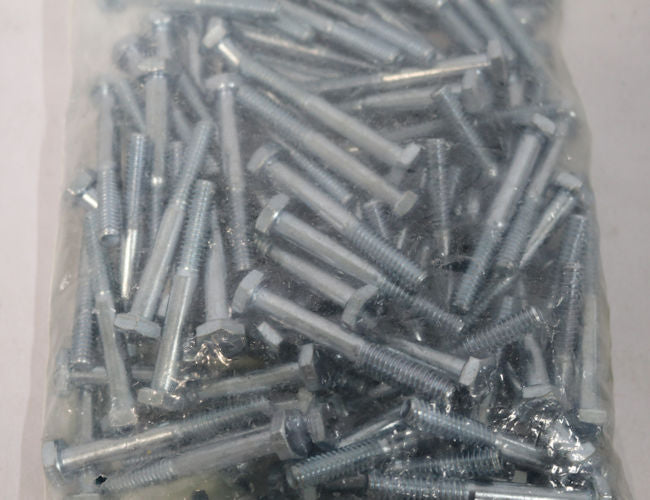 Endries International 1/4-20X2 Grade 5 Hex Head Cap Zinc Screw - 100 Pack -