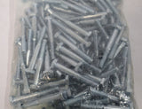 Endries International 1/4-20X2 Grade 5 Hex Head Cap Zinc Screw - 100 Pack -